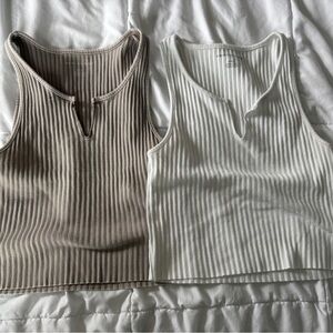 2 American Eagle Outfitters Medium Ribbed Tops